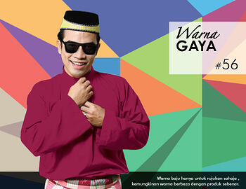 Baju Melayu -100 Warna Gaya 56 Red Size S