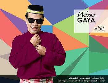 Baju Melayu -100 Warna Gaya 58 red Size M